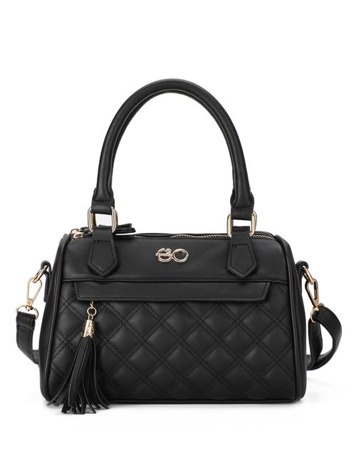 black leatherette (pu) regular handbag - 16737992 - Standard Image - 1