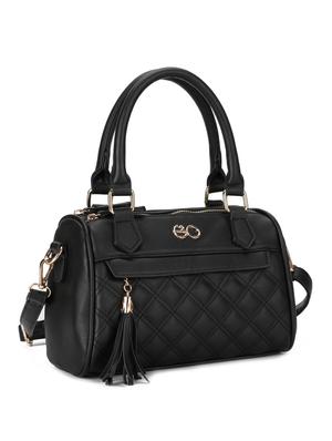 black leatherette (pu) regular handbag - 16737992 - Standard Image - 4