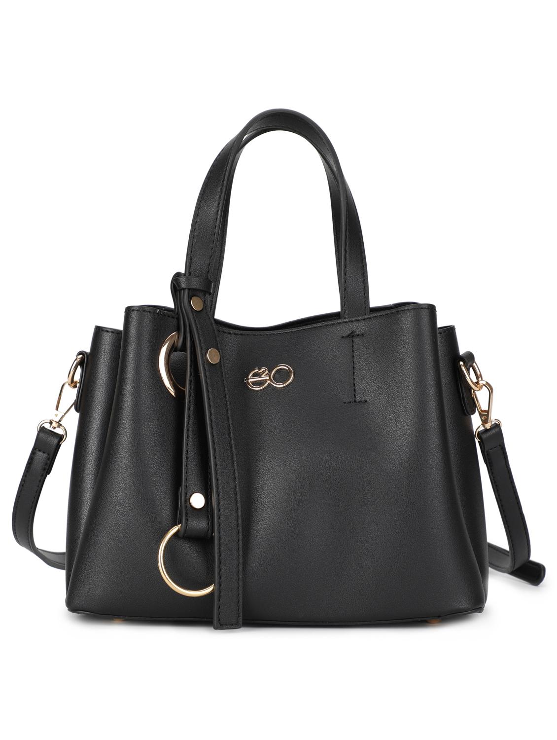 black leatherette (pu) regular handbag - 16737999 - Zoom Image - 1