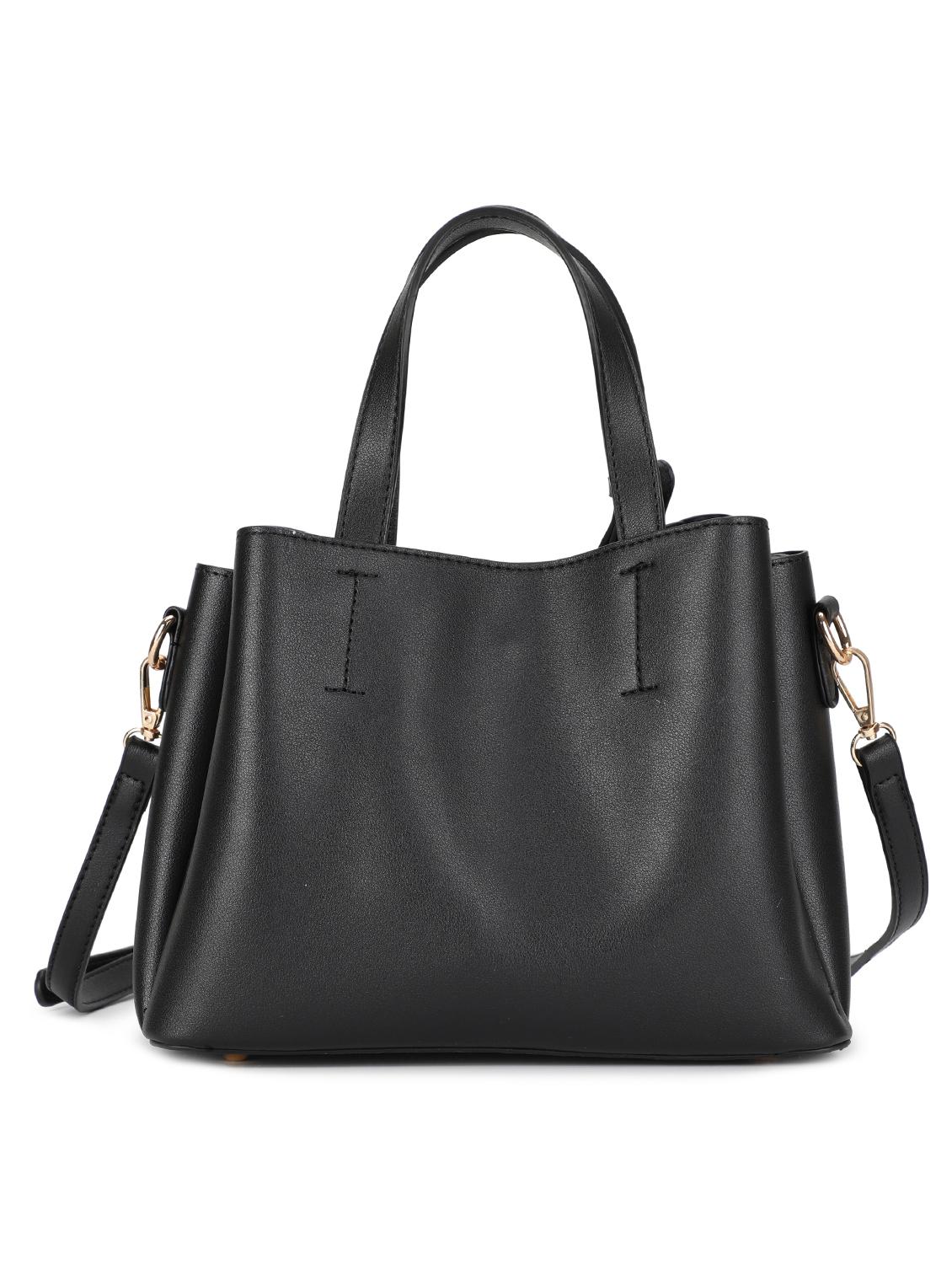 black leatherette (pu) regular handbag - 16737999 - Zoom Image - 2
