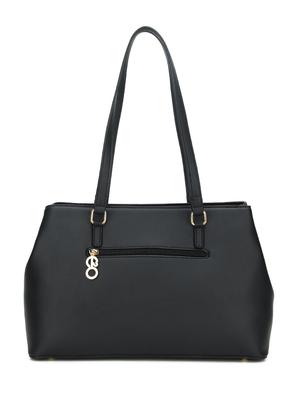 black leatherette (pu) regular handbag - 16738004 - Standard Image - 2