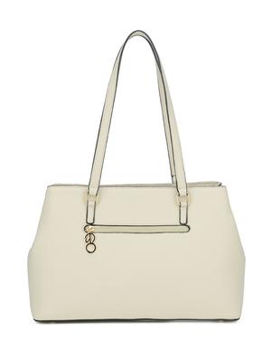 beige leatherette (pu) regular handbag - 16738005 - Standard Image - 2