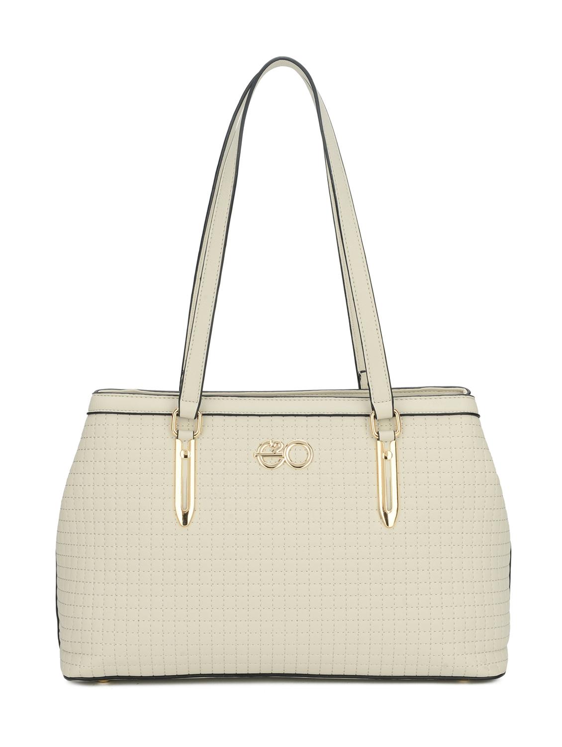 beige leatherette (pu) regular handbag - 16738005 - Zoom Image - 1