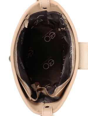 beige leatherette (pu) regular sling bag - 16738015 - Standard Image - 3