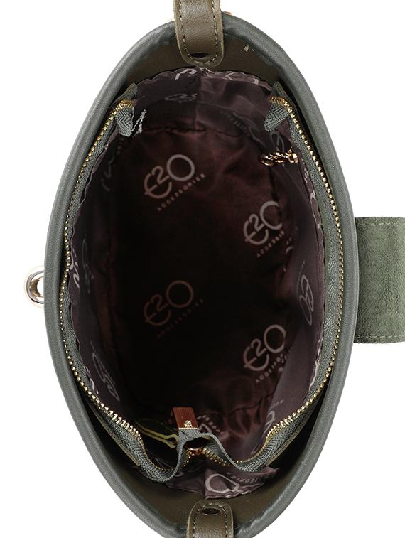 green leatherette (pu) regular sling bag - 16738016 - Zoom Image - 3