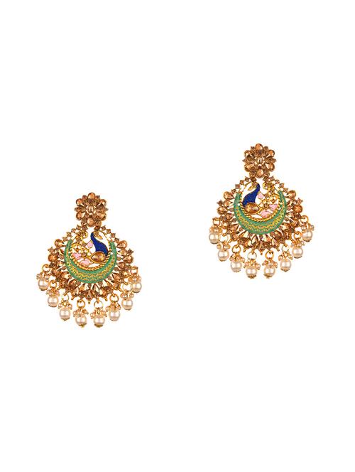 multi colored metal drop earring - 16738022 - Standard Image - 1