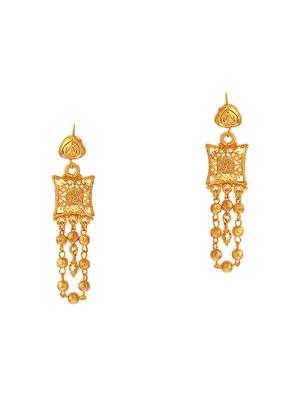gold metal necklaces and earring - 16738046 - Standard Image - 3