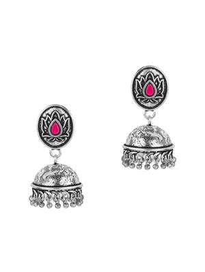 pink metal necklaces and earring - 16738060 - Standard Image - 4
