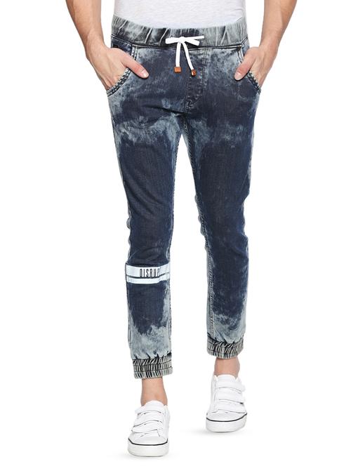 blue washed denim jogger - 16738360 - Very Small Image - 1