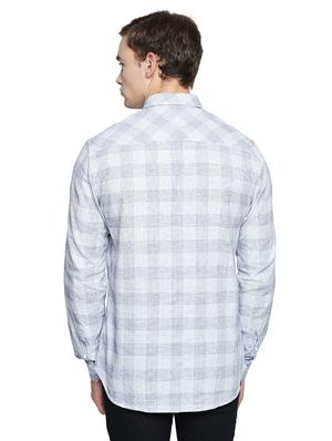 white checkered casual shirt - 16738384 - Standard Image - 3