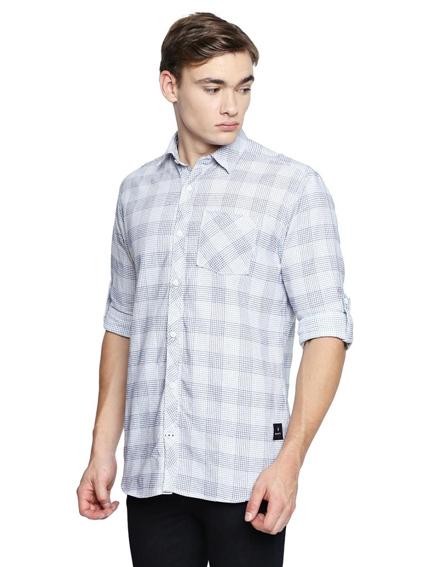 white checkered casual shirt - 16738384 - Zoom Image - 2
