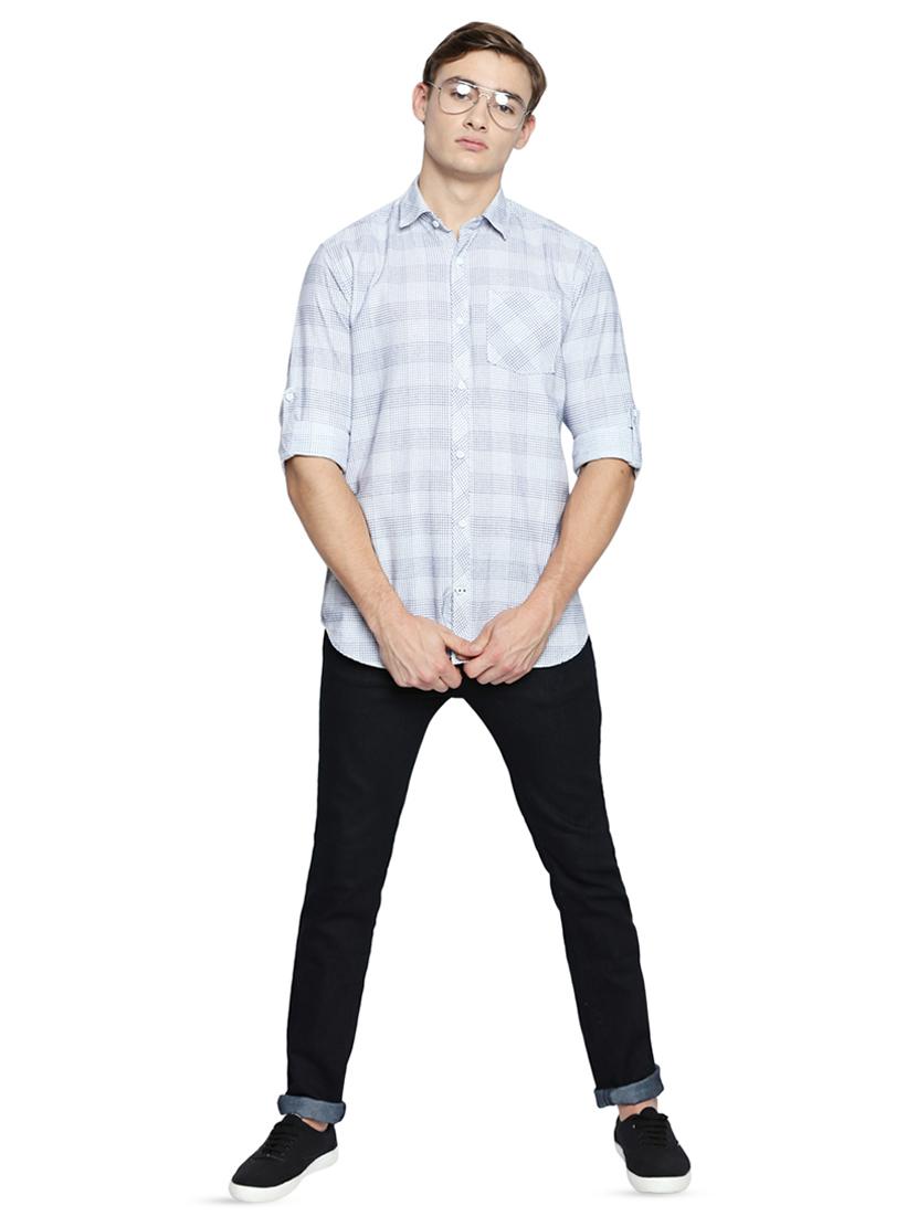 white checkered casual shirt - 16738384 - Zoom Image - 4