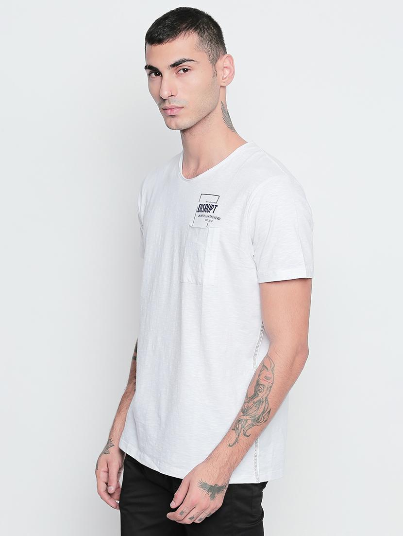 white solid pocket t-shirt - 16738396 - Zoom Image - 2