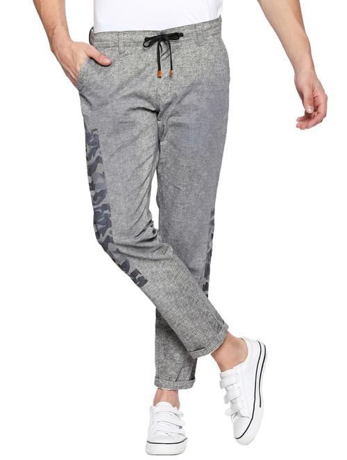 grey side taped jogger - 16738412 - Standard Image - 1