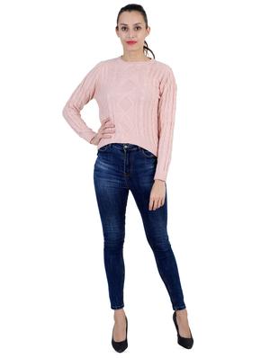 round neck solid pullover - 16738475 - Standard Image - 4