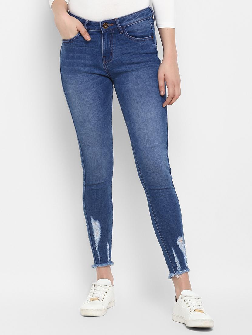 frayed hem distressed jean - 16738491 - Zoom Image - 1