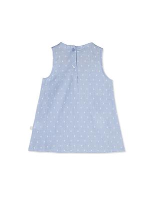 blue cotton frock - 16738500 - Standard Image - 2