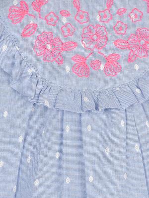 blue cotton frock - 16738500 - Standard Image - 3