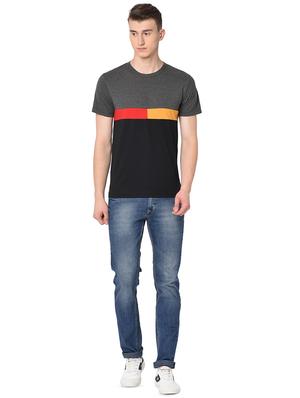 black color block t-shirt - 16738516 - Standard Image - 4