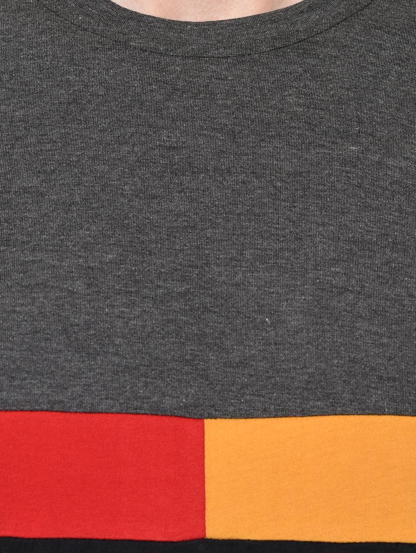 black color block t-shirt - 16738516 - Zoom Image - 5