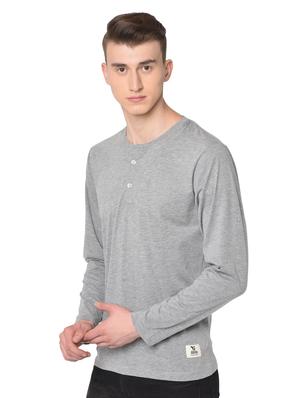 grey solid t-shirt - 16738517 - Standard Image - 2