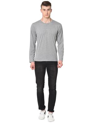 grey solid t-shirt - 16738517 - Standard Image - 4