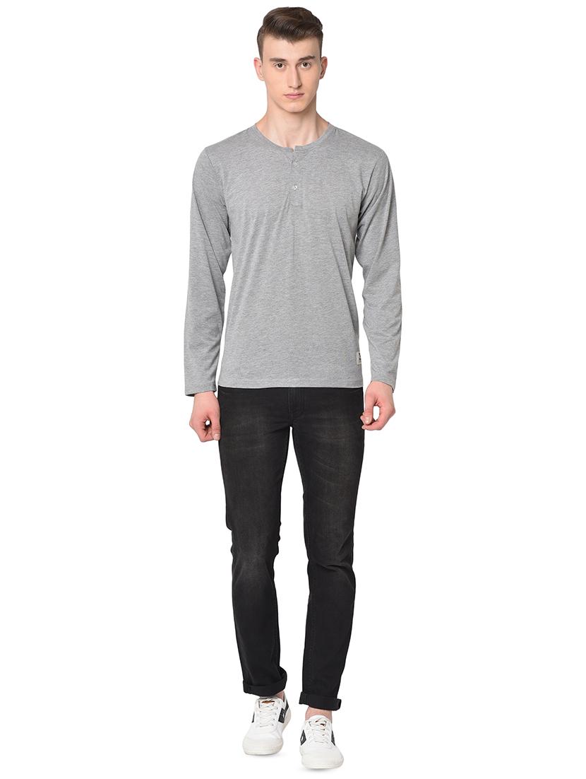 grey solid t-shirt - 16738517 - Zoom Image - 4