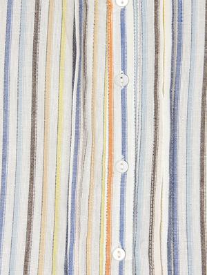 shirt collar striped top - 16738534 - Standard Image - 3