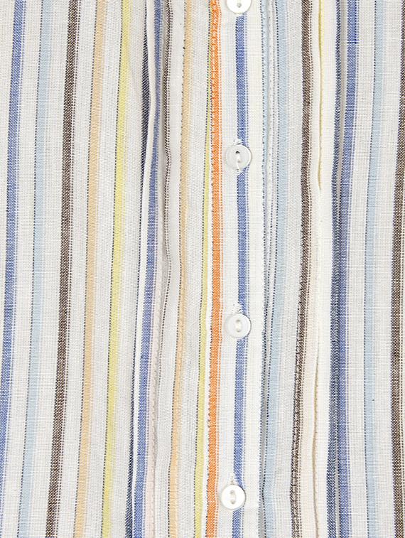 shirt collar striped top - 16738534 - Zoom Image - 3