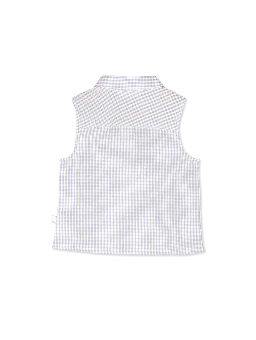 purple cotton gingham top - 16738535 - Zoom Image - 2