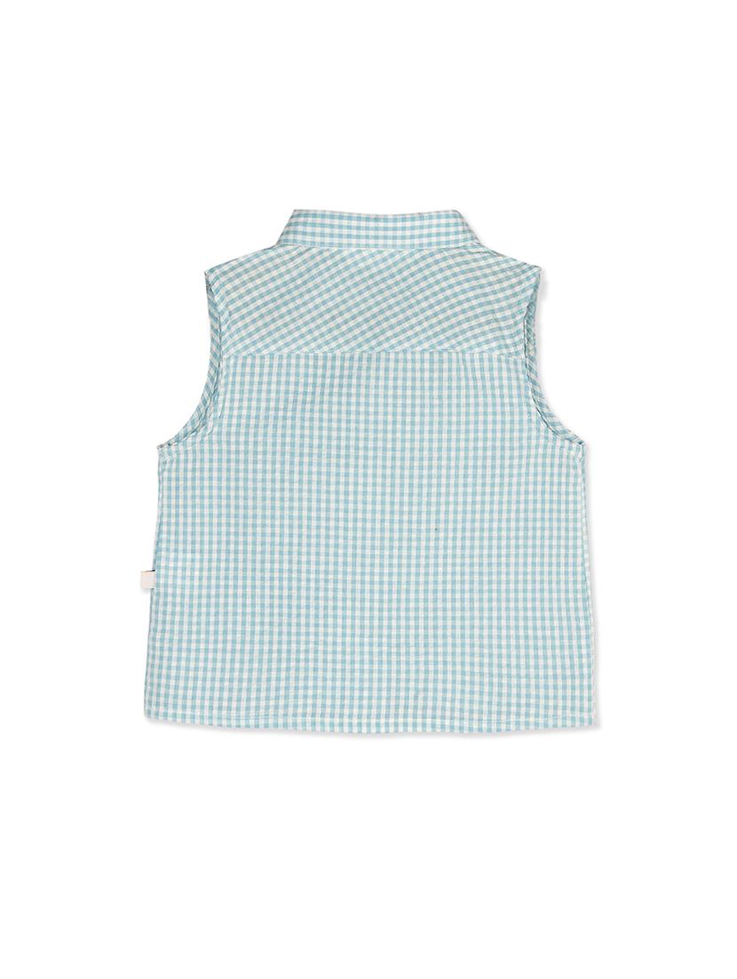 blue gingham top - 16738536 - Zoom Image - 2