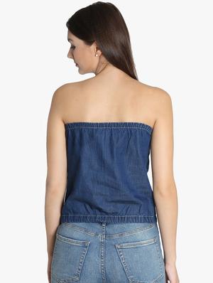 lace detail tube blouson top - 16738557 - Standard Image - 3