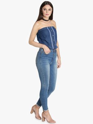 lace detail tube blouson top - 16738557 - Standard Image - 4
