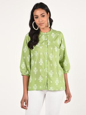 floral a-line kurti - 16738576 - Standard Image - 2