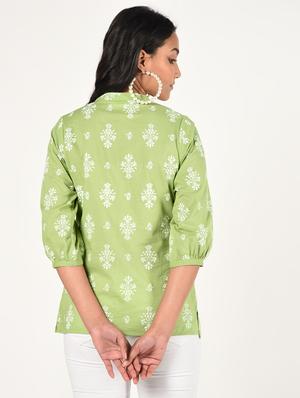 floral a-line kurti - 16738576 - Standard Image - 4