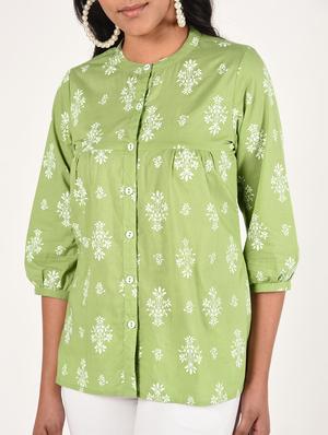 floral a-line kurti - 16738576 - Standard Image - 5
