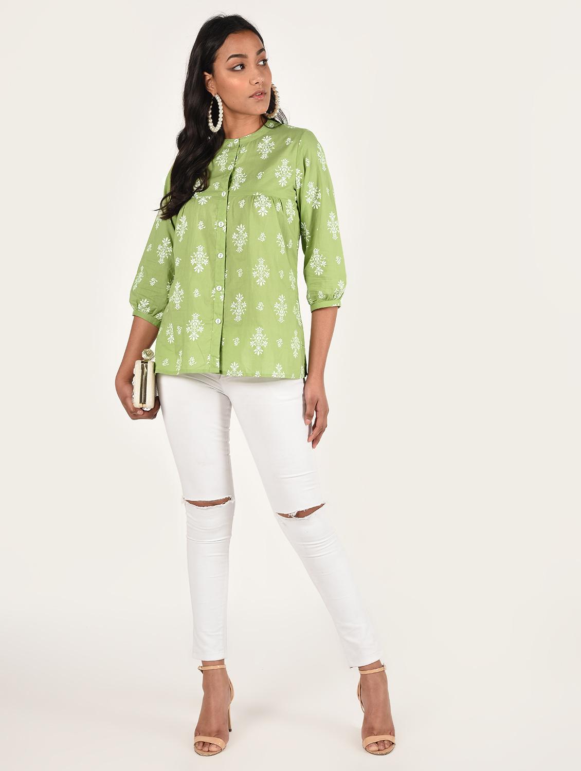 floral a-line kurti - 16738576 - Zoom Image - 1