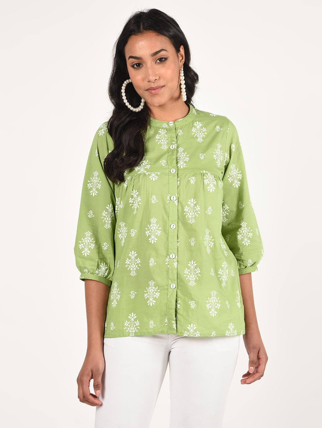 floral a-line kurti - 16738576 - Zoom Image - 2