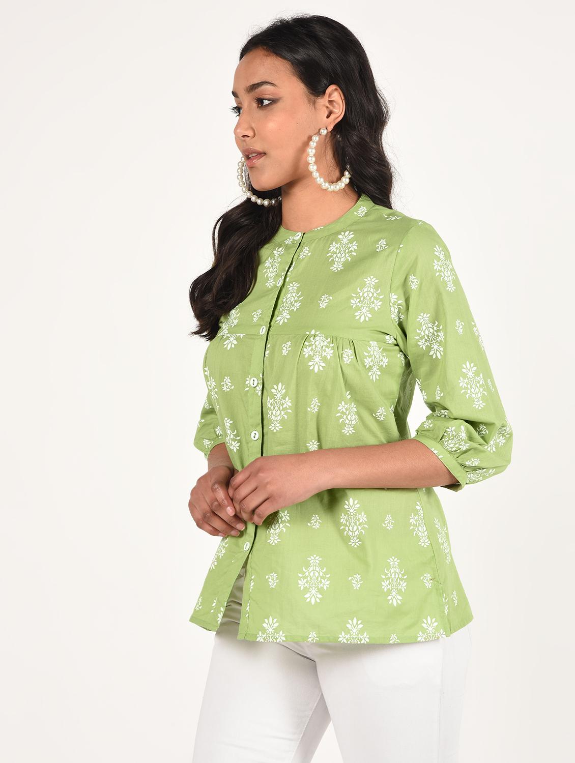 floral a-line kurti - 16738576 - Zoom Image - 3