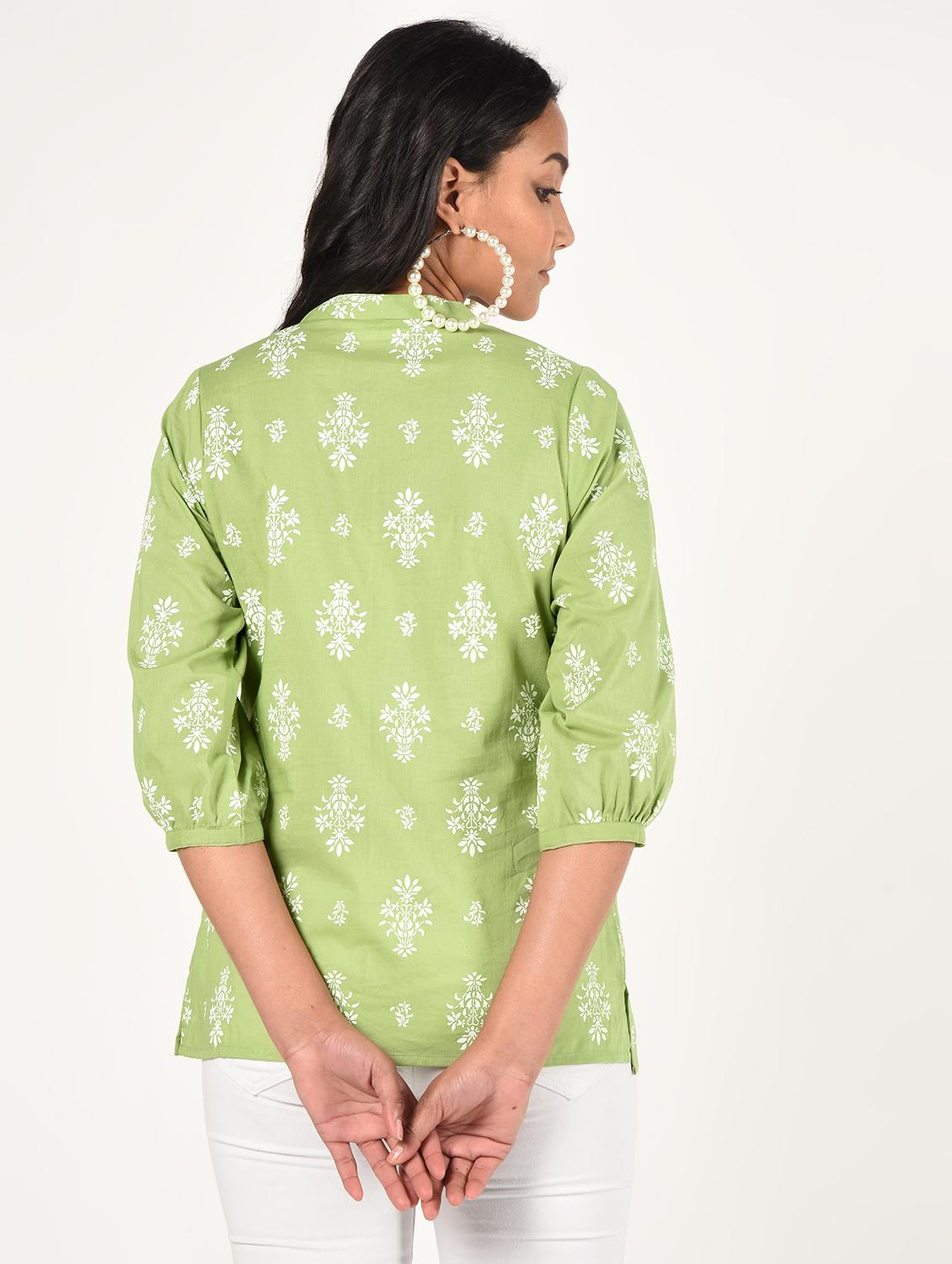 floral a-line kurti - 16738576 - Zoom Image - 4