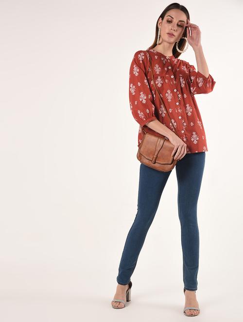 floral a-line kurti - 16738577 - Standard Image - 1