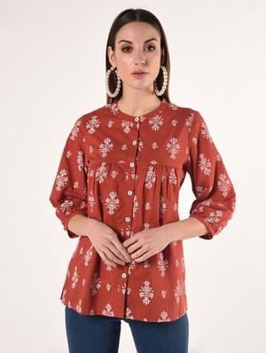 floral a-line kurti - 16738577 - Standard Image - 2