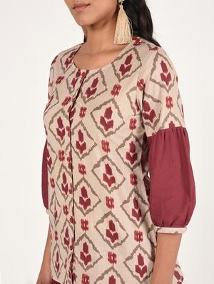 printed a-line kurti - 16738579 - Standard Image - 5