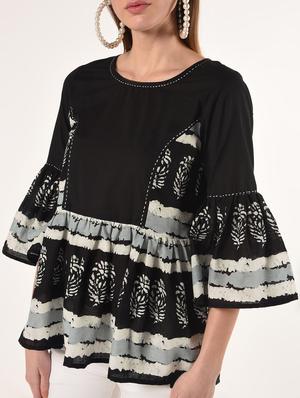 printed a-line kurti - 16738581 - Standard Image - 5
