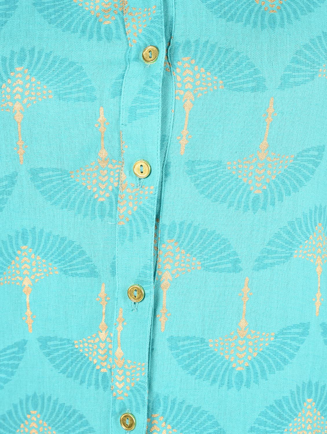 gold print straight kurti - 16738583 - Zoom Image - 6
