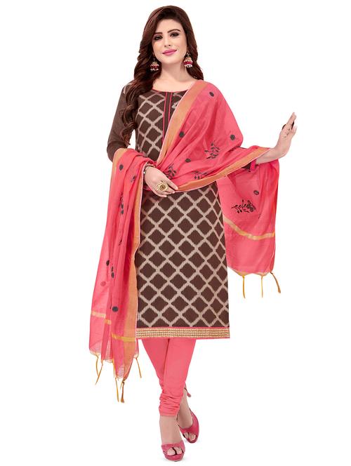 embroidered unstitched suit - 16738719 - Standard Image - 1