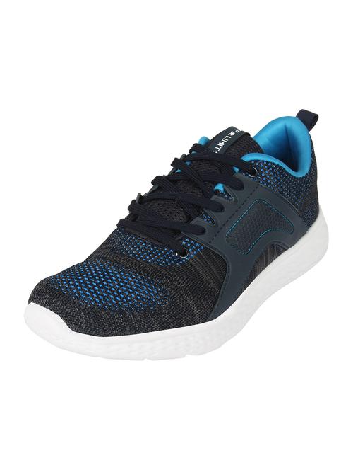 blue fabric lace up sport shoes - 16738735 - Standard Image - 1