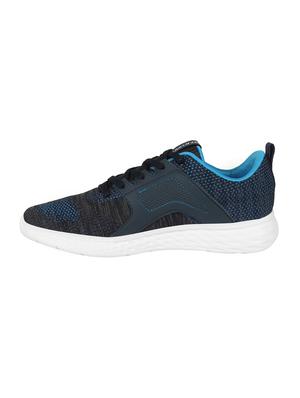 blue fabric lace up sport shoes - 16738735 - Standard Image - 3