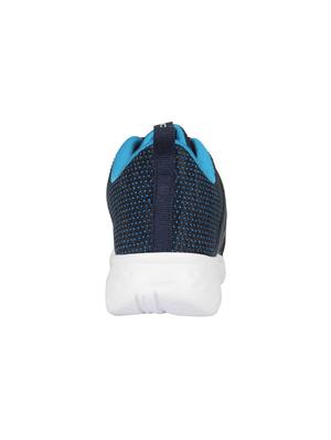 blue fabric lace up sport shoes - 16738735 - Standard Image - 4