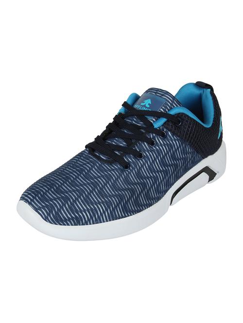 blue fabric lace up sport shoes - 16738744 - Standard Image - 1
